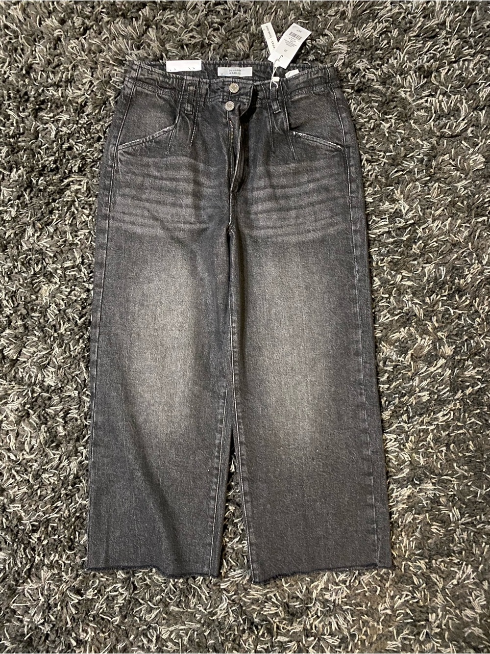 Dynamite Charcoal Gray Denim Culotte Jeans